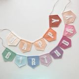 Dây treo chữ trang trí sự kiện, sinh nhật/ DIY Fabric Happy Birthday, Event