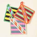 Lót nồi cách nhiệt từ vải tái chế/ eco-reborn fabric pot holder