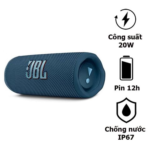 Loa JBL Flip 6, Pin 12 Giờ, Chống Nước IP67, Bluetooth 5.1, PartyBoost, Công Suất 20W