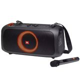 Loa JBL Partybox On The Go, Pin 6h, IPX4, Bluetooth, AUX, USB, Công Suất 100W, Kèm 2 Tay Micro