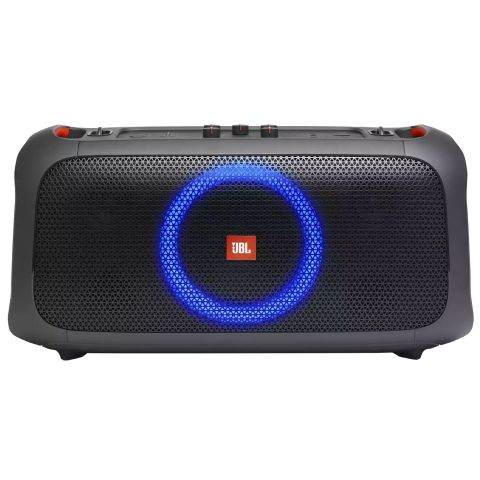 Loa JBL Partybox On The Go, Pin 6h, IPX4, Bluetooth, AUX, USB, Công Suất 100W, Kèm 2 Tay Micro