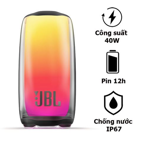 Loa JBL Pulse 5, Pin 12 giờ, LED 360 Độ, Chống Nước IP67