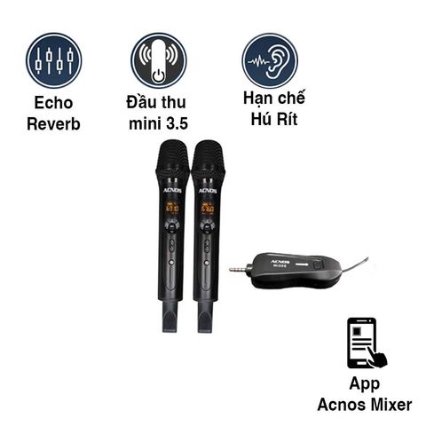 Micro ACNOS Mi30E, micro UHF, AUX 3.5 mm