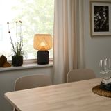 Sonos Ikea SYMFONISK speaker lamp, bamboo shade - loa đèn không dây