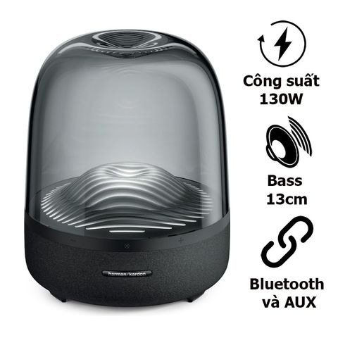 Loa Harman Kardon Aura Studio 3, LED Đẹp Dạng Sóng, Bluetooth, AUX, Công Suất 130W