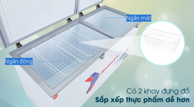 Tủ đông 2 ngăn 2 cánh Sanaky VH-6699W3 (485 lít)