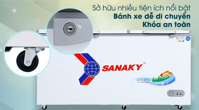 Tủ đông 2 ngăn 2 cánh Sanaky VH-6699W3 (485 lít)