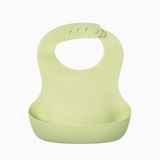 Yếm ăn dặm Silicone Bạch Kim Bluemama Modui cho bé - Không họa tiết