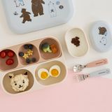 KHAY ĂN DẶM SILICONE ĐẾ HÍT CÓ NẮP DONOMAMAZONE - MADE IN KOREA