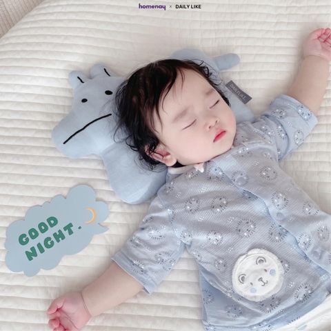 Gối hình thú Cotton hữu cơ cao cấp Dailylike/ Baby Buddy Crayon Shin-chan Pillow