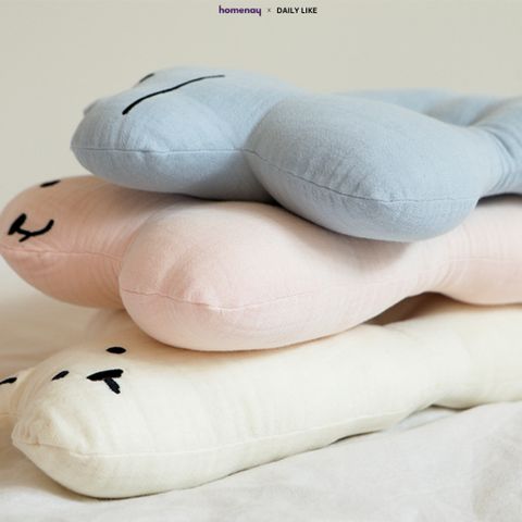 Gối hình thú Cotton hữu cơ cao cấp Dailylike/ Baby Buddy Crayon Shin-chan Pillow