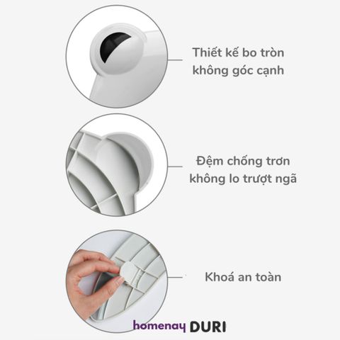 Tấm lót bồn cầu Duri cho bé