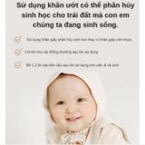 Khăn giấy ướt có thể tan được trong nước Duri an toàn cho bé