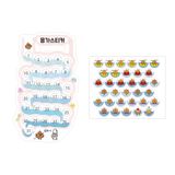 Set sticker phụ kiện bảng đính tường cho bé Kiroom - Sticker perfet poop