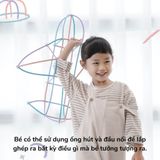 Đồ chơi 500 ống hút 4D lắp ghép cho bé chính hãng Malang Honey đồ chơi giáo dục, tăng tính sáng tạo cho bé