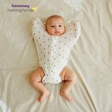 Nhộng chũn quấn bé sơ sinh không chùm chân Malang Honey vải co giãn thoáng khí giúp bé ngủ ngon