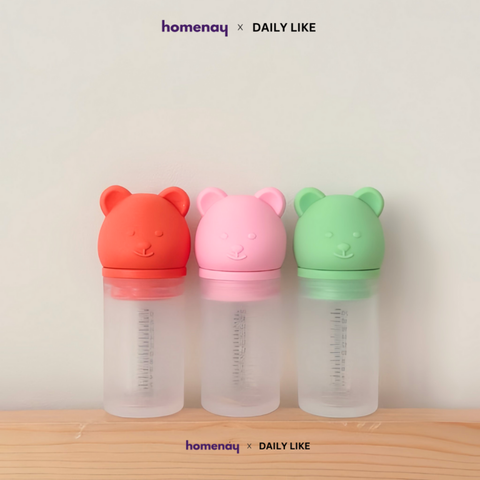 Set 3 hộp đựng thuốc cho bé bằng silicone Dailylike