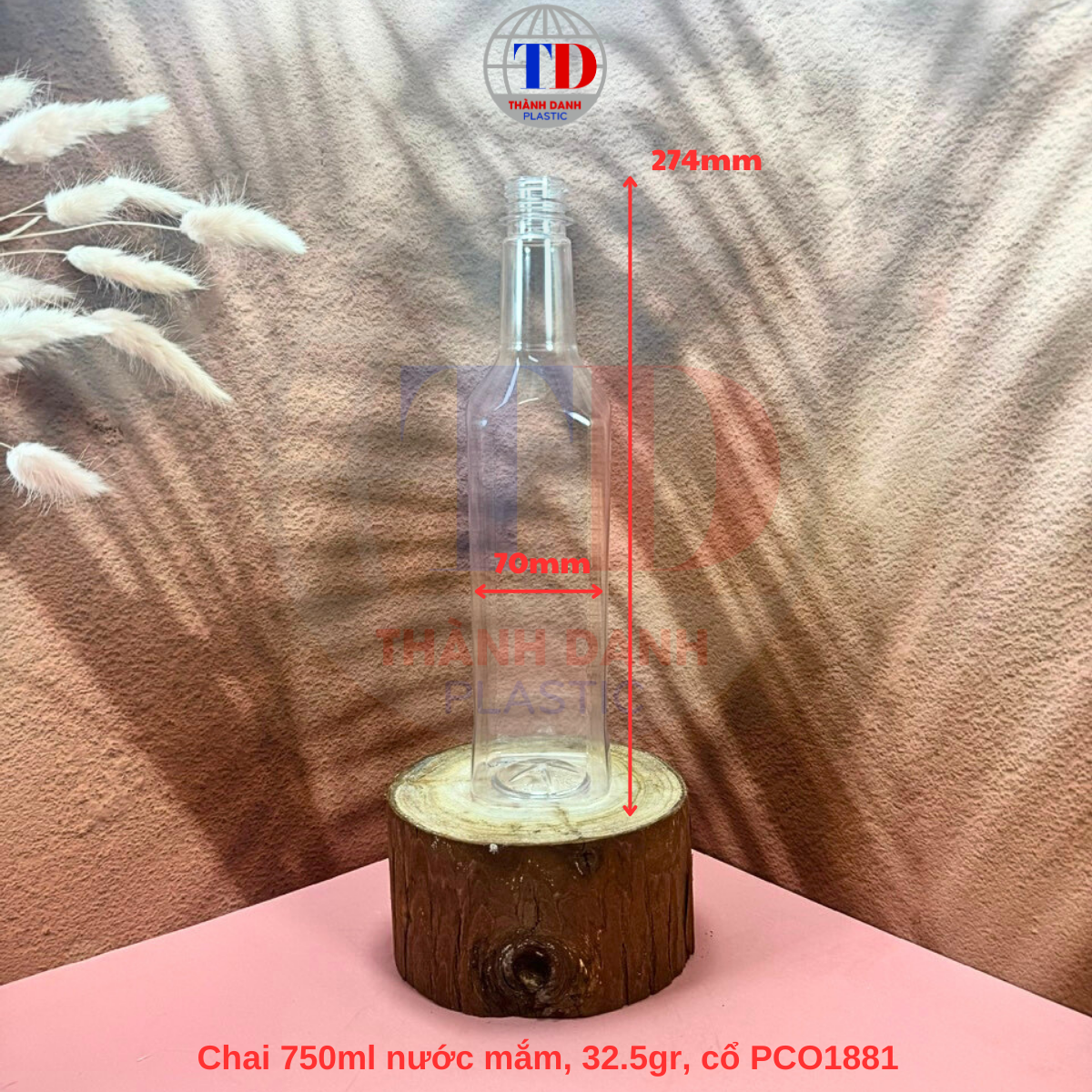 Chai PET 750ml đựng Nước Mắm