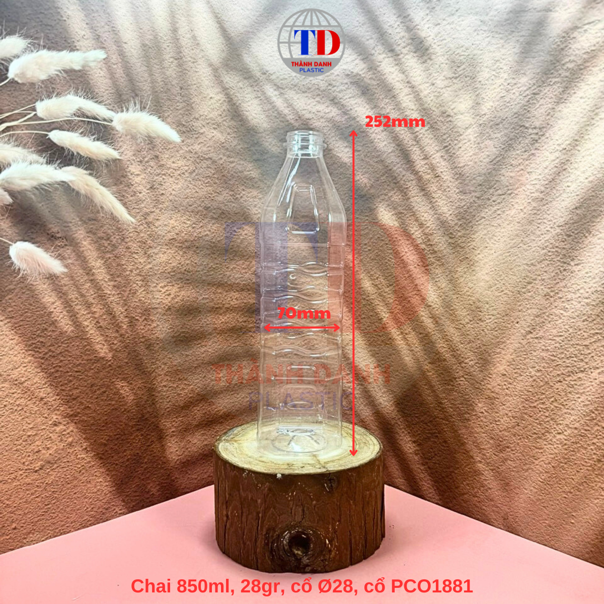 Chai PET 850ml