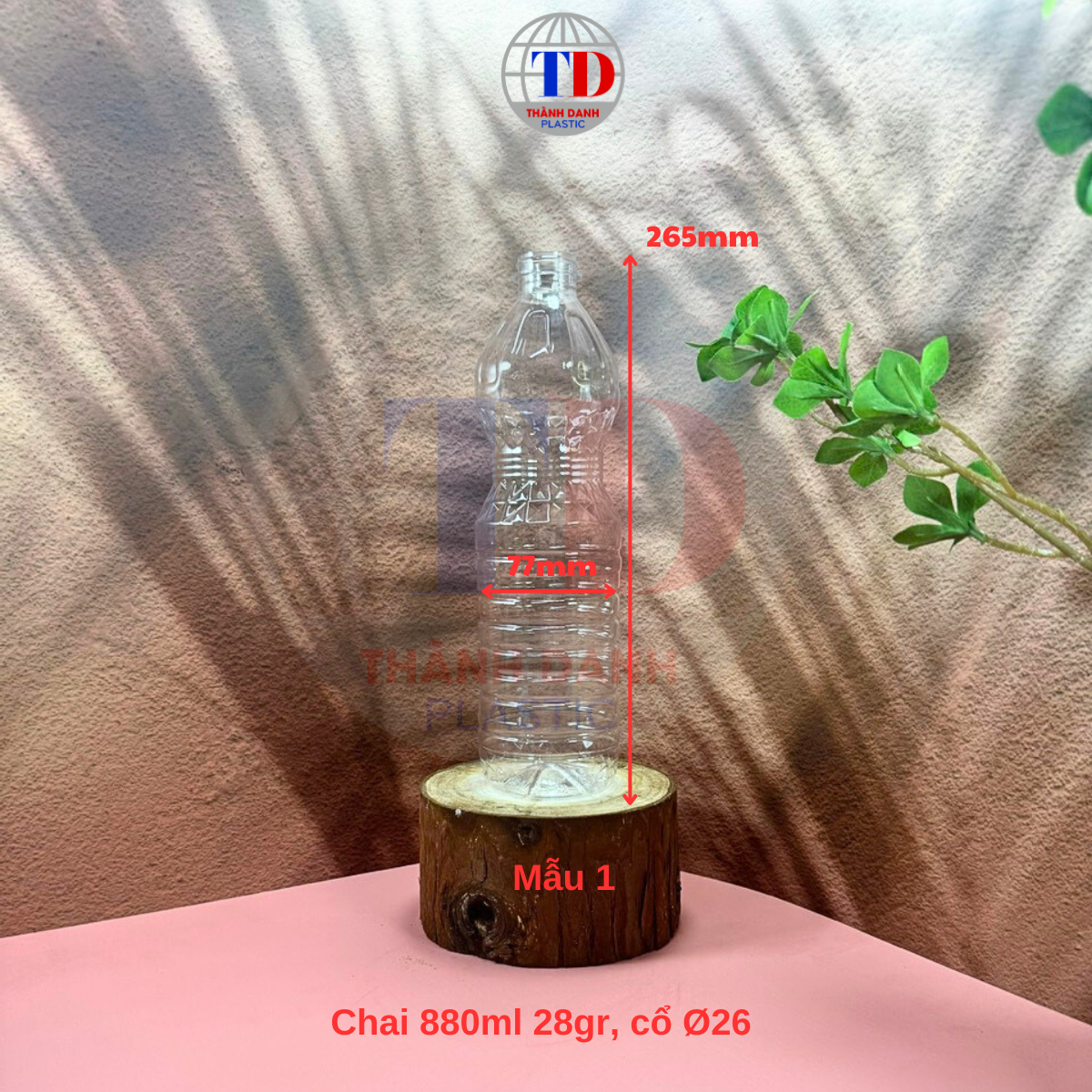 Chai PET 880ml