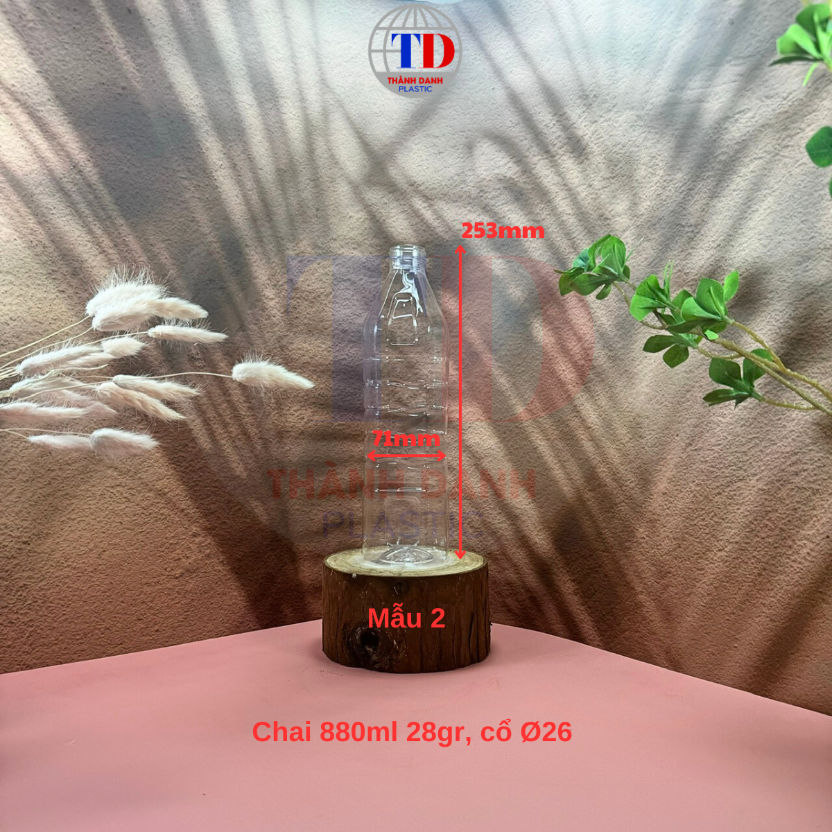 Chai PET 880ml