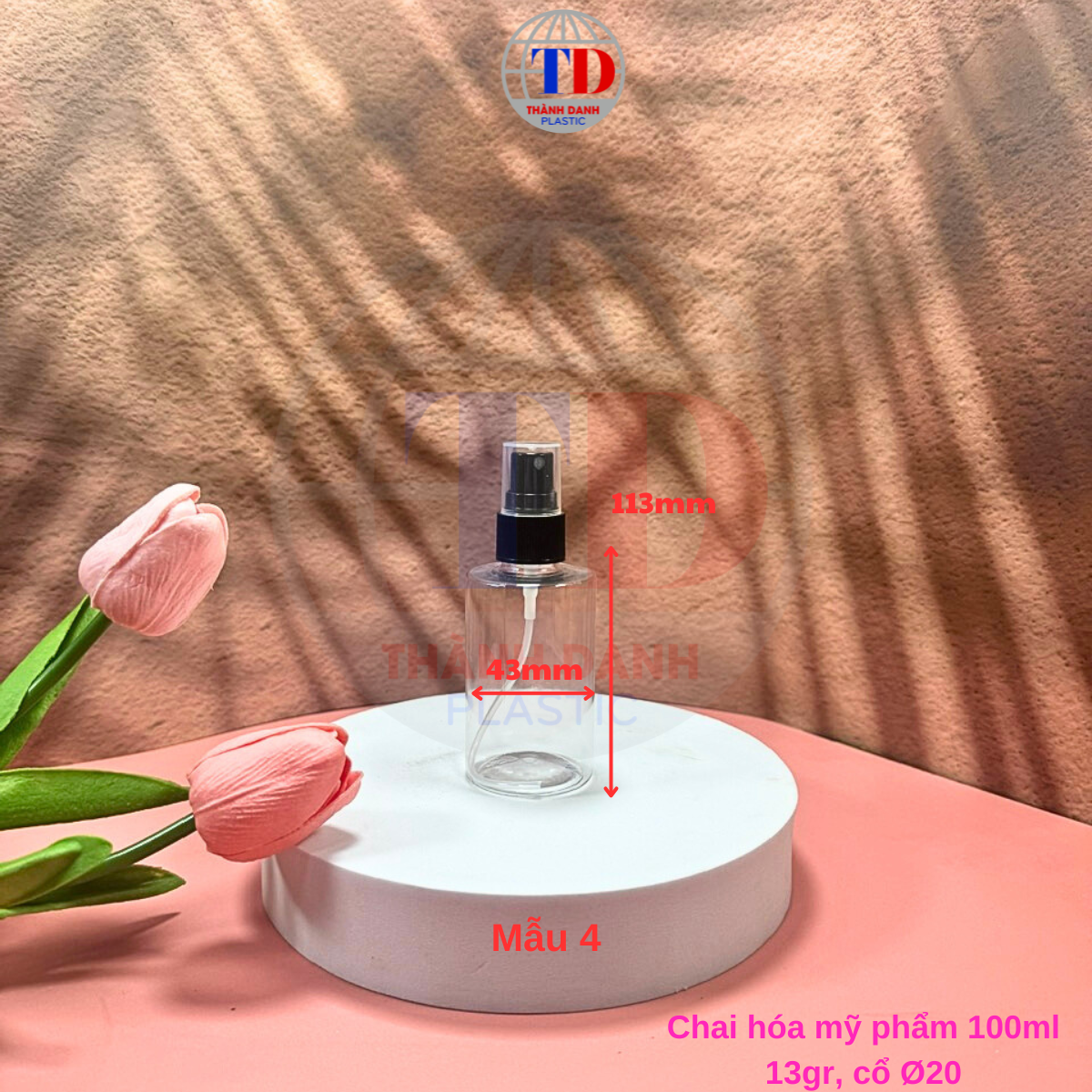 Chai PET 100ml-150ml hóa mỹ phẩm
