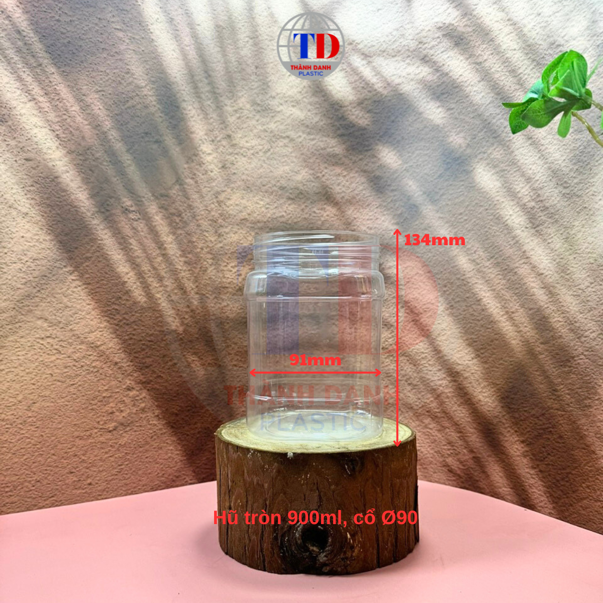 Hũ nhựa PET 900ml tròn