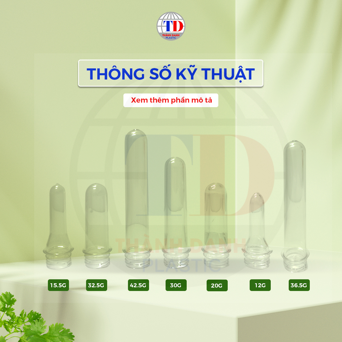 Phôi PET Chai Đựng Nước Suối