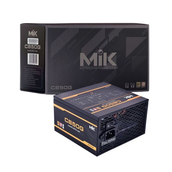 NGUỒN MIK C850G 80PLUS GOLD (ATX 3.0 - PCIE 5.0)