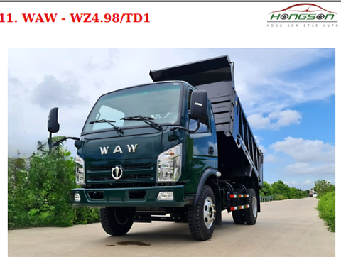 Ô TÔ TẢI TỰ ĐỔ WAW-WZ4.98/TD1