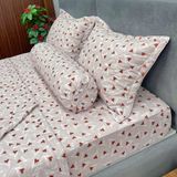 Bộ Drap Cotton Lụa Red Rose RR08