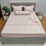 Bộ Drap Cotton Lụa Red Rose RR08