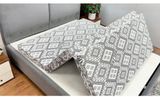 Nệm Foam Bông Ép Gấp 3 Gấm Nhung