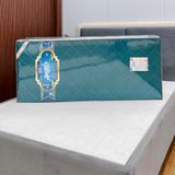 Nệm Bông Ép Gấp 3 Angel Chần Ô Vuông (Màu Xanh)