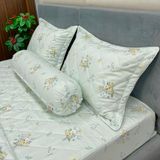 Bộ Drap Cotton Lụa Red Rose RR12