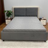 Nệm Bông Ép Gấp 3 Angel Chần Ô Vuông (Màu Xám)