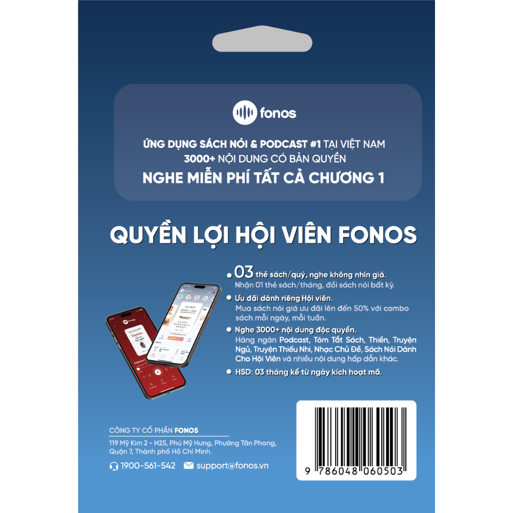 Thẻ Hội Viên Fonos - Gói Quý
