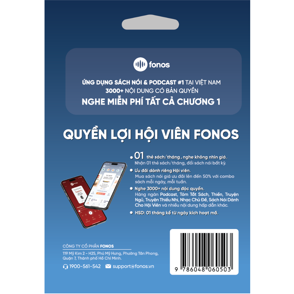 Thẻ Hội Viên Fonos - Gói Tháng