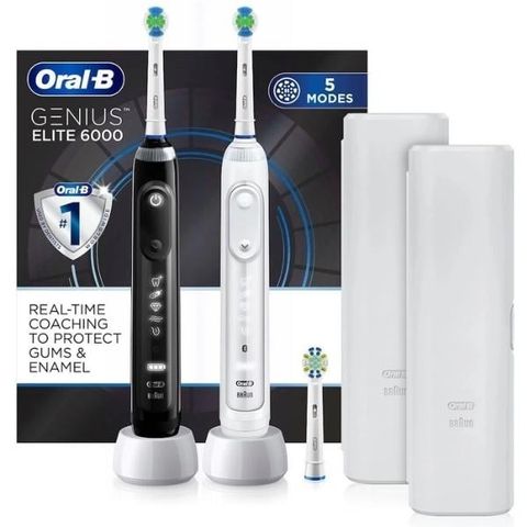 Set 2 Bàn chải điện Oral-B Genius Elite 6000