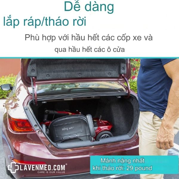 Xe điện 4 bánh TajerMy TJM XT02 tốc độ 8km quãng đường 12km