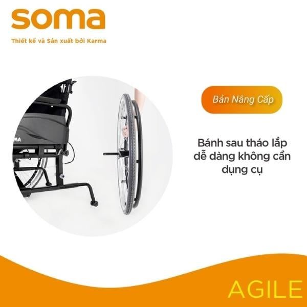 Xe lăn nhôm Karma Agile Pro