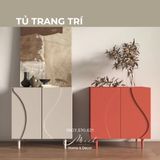  Tủ gỗ decor trang trí phòng khách phong cách Bắc Âu 