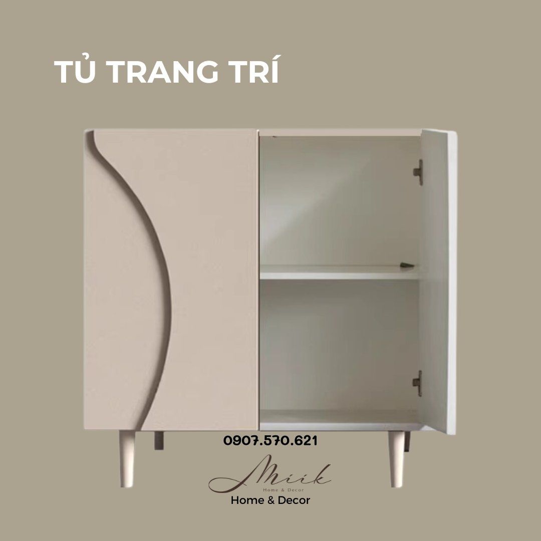  Tủ gỗ decor trang trí phòng khách phong cách Bắc Âu 