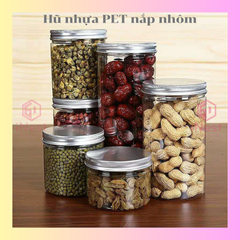 Hũ PET nhựa nắp nhôm 400g