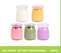 Lọ sữa chua thủy tinh thấp 100ml