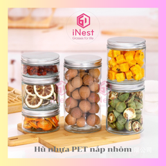 Hũ PET nhựa nắp nhôm 400g