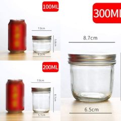 HŨ THỦY TINH NẮP NHÔM CÁC CỠ từ 100ml đến 500ml