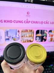 Hũ yến thủy tinh nắp thiếc 75ml