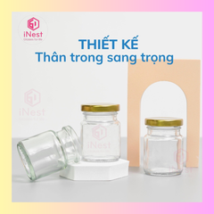 Hũ yến thủy tinh nắp thiếc 75ml