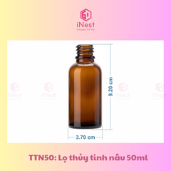 Lọ thủy tinh nâu 50ml